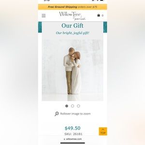 Willow Tree 9 inch figurine “Our Gift” # 26181